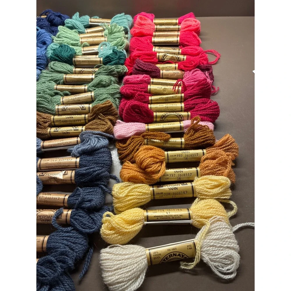 Paternayan Tapestry Yarn lot 64 skeins wool embroidery needlepoint